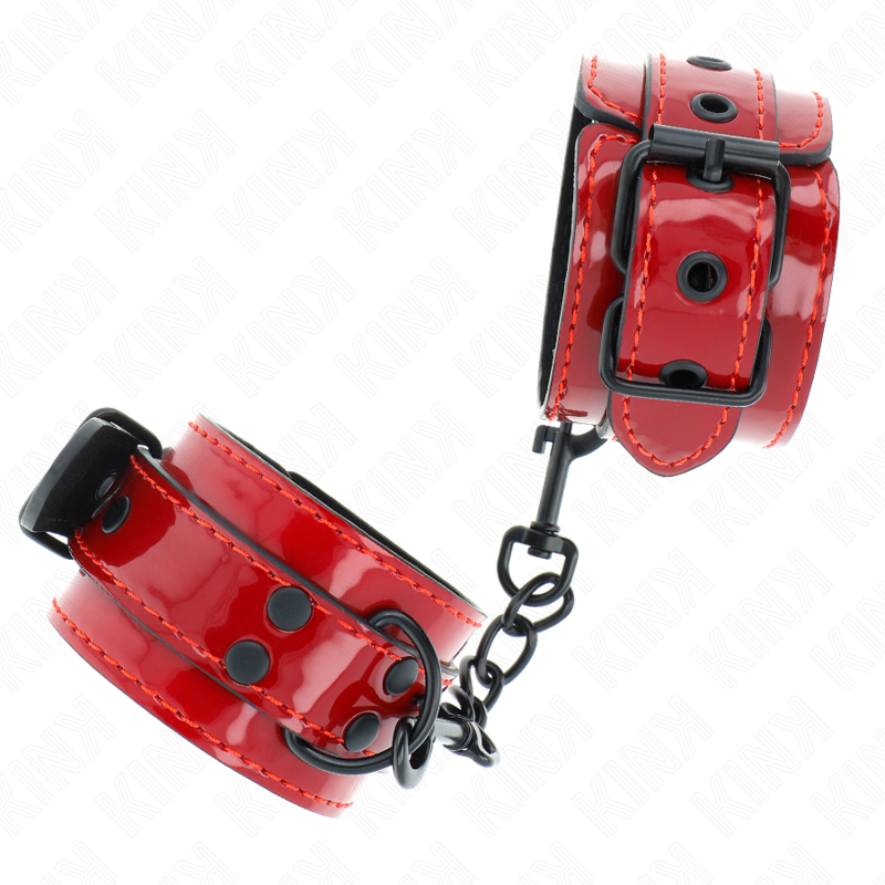 Kink - polsini da polso rosso scuro 23 x 5 cm