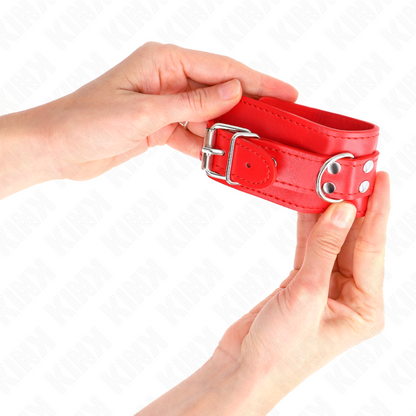 Kink - manchette de retenue simple rouge réglable 20-23 cm x 5,5 cm