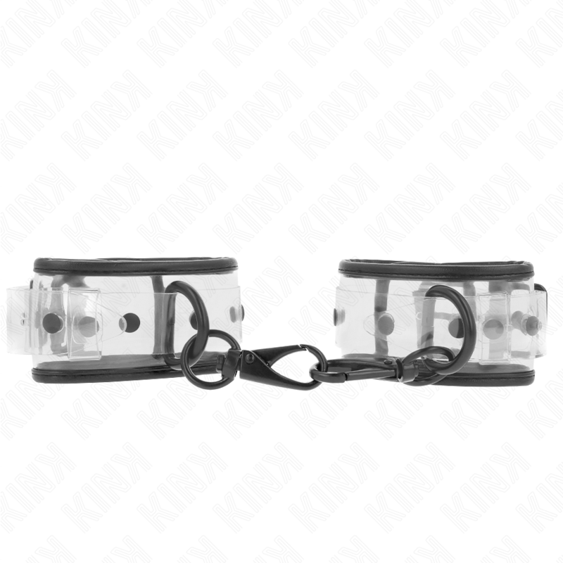 Kink - polsini da polso trasparenti regolabili 18-30 cm x 5,5 cm