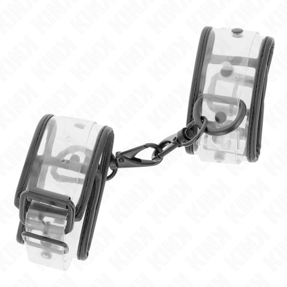 Kink - polsini da polso trasparenti regolabili 18-30 cm x 5,5 cm