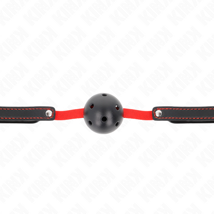 Kink - bavaglio hollow hard bocca 4,5 cm con cintura elastica 56 x 1,5 cm