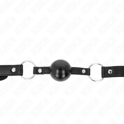 Kink - palla in tpe nera 4 cm gag 60 x 2 cm