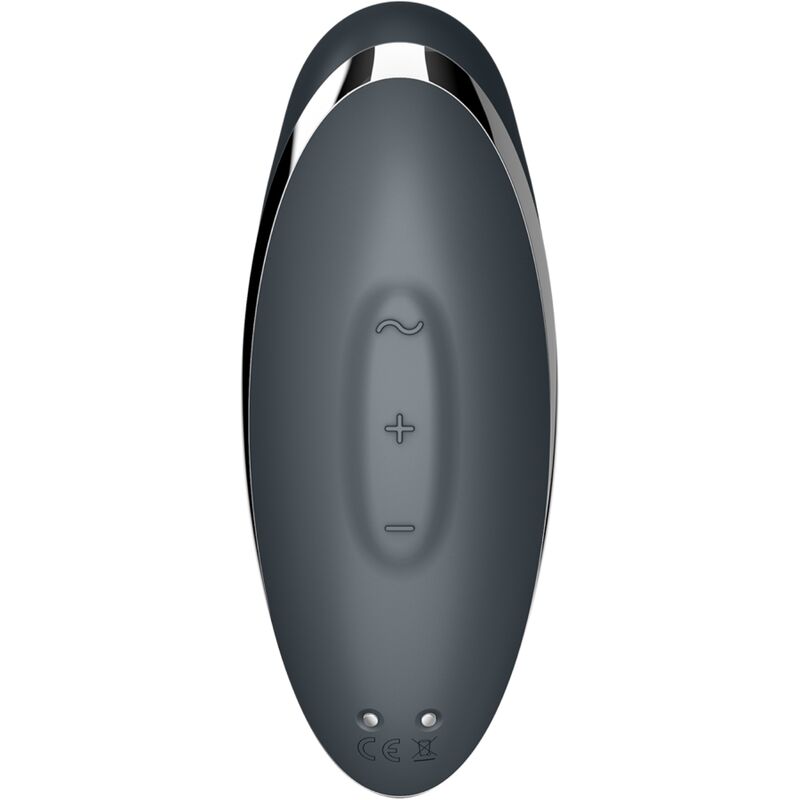 Satisfyer - tap & climax 2 vibratore e stimolatore grigio