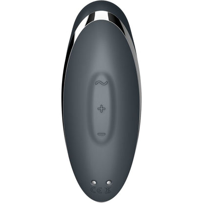 Satisfyer - tap & climax 2 vibratore e stimolatore grigio