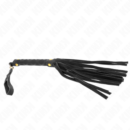 Kink - mini frusta in camoscio nero 30 cm
