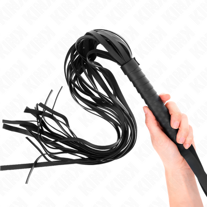 Kink - frusta negro manico corto coda lunga 70 cm