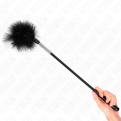KINK - PLUMEAU CHATOUILLEUR AVEC MANCHE STRASS 50 CM