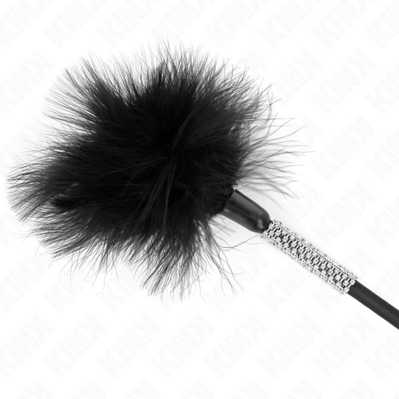 KINK - PLUMEAU CHATOUILLEUR AVEC MANCHE STRASS 50 CM