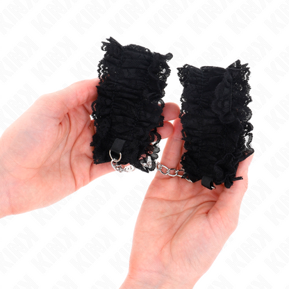 Kink - polso elastico in pizzo negro
