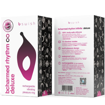 Anello per il pene B Swish Bcharmed Rhjthm Deluxe Nero