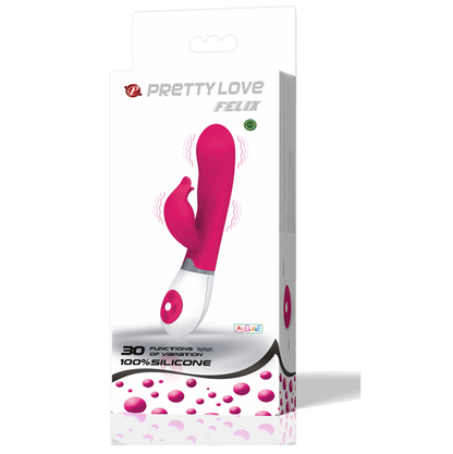Vibratore Rabbit Pretty Love Flirtation Felix Fucsia e Bianco