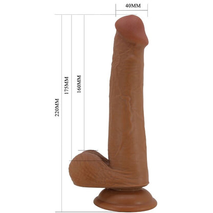 Pretty love - dildo realistico alto 22 cm marrone
