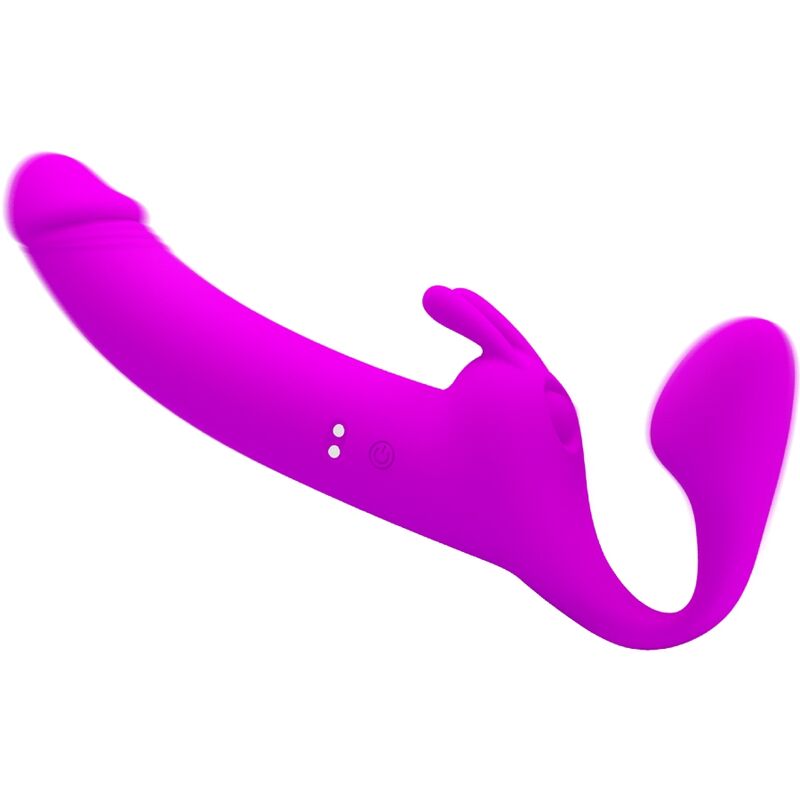 Pretty Love - gode ceinture sans bretelles zanini 10 vibrations violet