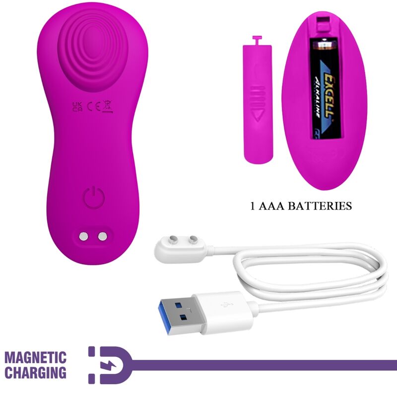 Vibromasseur Télécommandé Pretty Love Romario Fuchsia