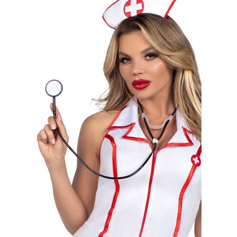 Leg Avenue - déguisement d'infirmière en chef blanc s/m