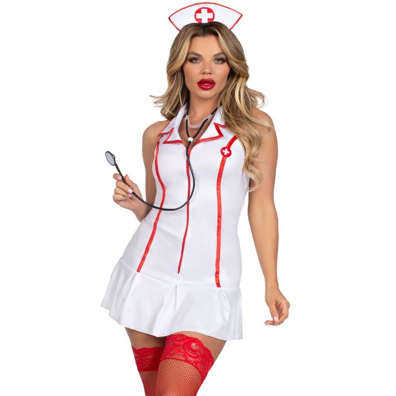 Leg Avenue - déguisement d'infirmière en chef blanc s/m