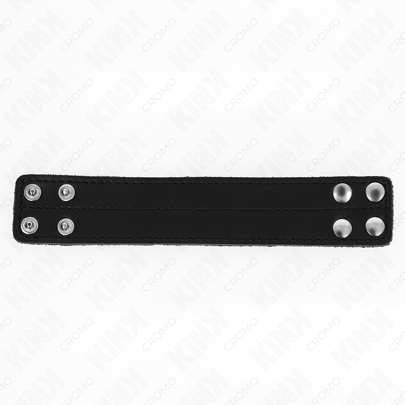 Kink - anello per pene in pelle con chiusura a pressione 18,5 x 3,3 cm