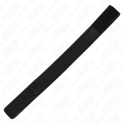 Kink - anello per pene in pelle con chiusura in velcro 20 x 2 cm