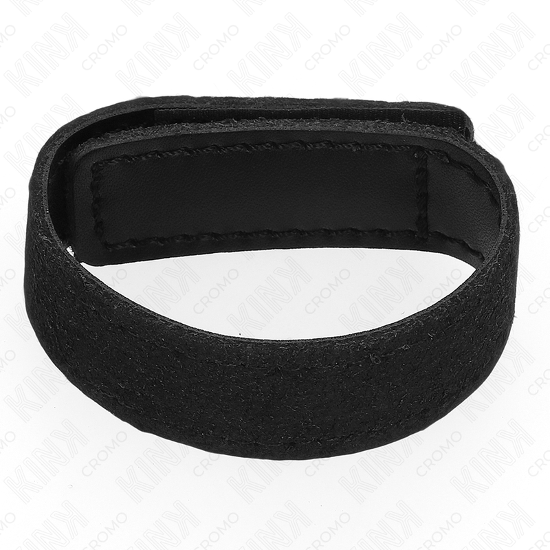 Kink - anello per pene in pelle con chiusura in velcro 20 x 2 cm