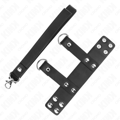 Kink - anello per pene con cinturino in pelle regolabile