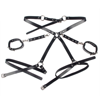 Subblime - 953690 manette con cintura bondage nere taglia unica