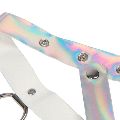 SUBBLIME - 953737 IMBRACATURA PETTORALE CON ANELLI E CATENE ARGENTO TAGLIA UNICA