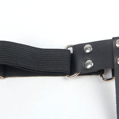 Subblime - 953744 giarretrella punk in pelle regolabile nera taglia unica