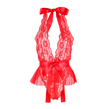 Subblime - 953973 body sexy con volant + cintura rosso s/m
