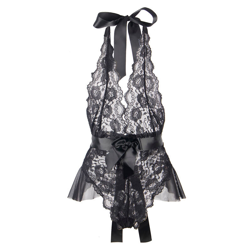 Subblime - 930806 body sexy à volants noir s/m