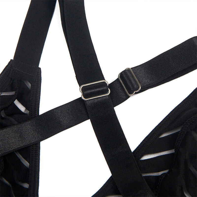 Subblime - 954147 body avec ceinture porte-jarretelles noir s/m