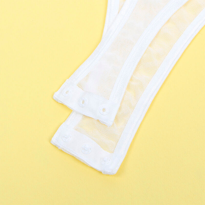 Subblime - 954284 body avec chaînes + ceinture vestes blanc s/m