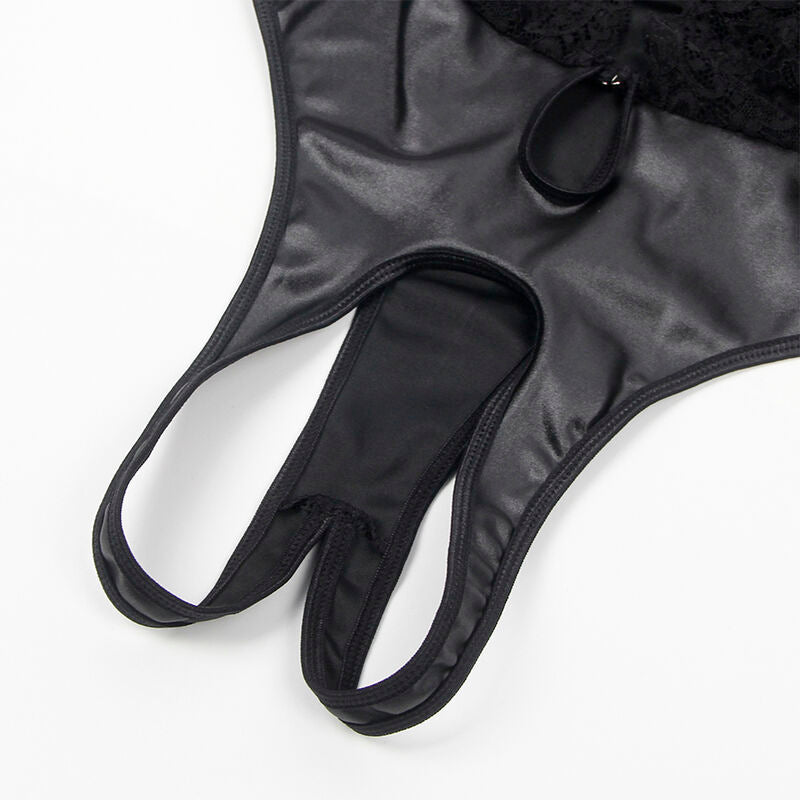 Subblime - 954383 body sexy con cintura reggicalze nero s/m