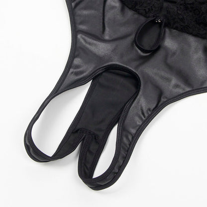 Subblime - 954383 body sexy con cintura reggicalze nero s/m