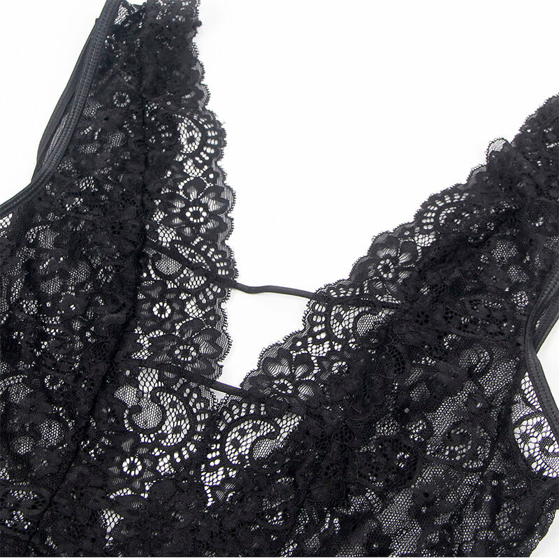 Subblime - 954383 body sexy con cintura reggicalze nero s/m
