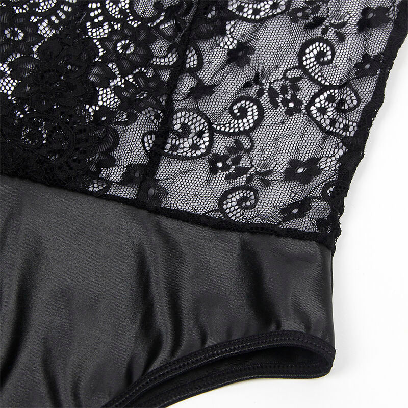 Subblime - 954383 body sexy con cintura reggicalze nero s/m