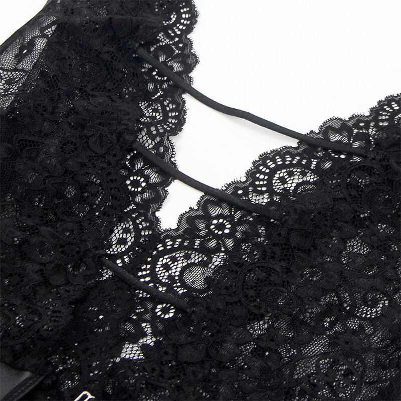 Subblime - 954390 body sexy con cintura reggicalze nero l/xl