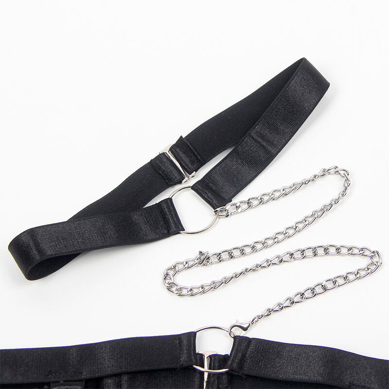 Subblime - 954390 body sexy con cintura reggicalze nero l/xl