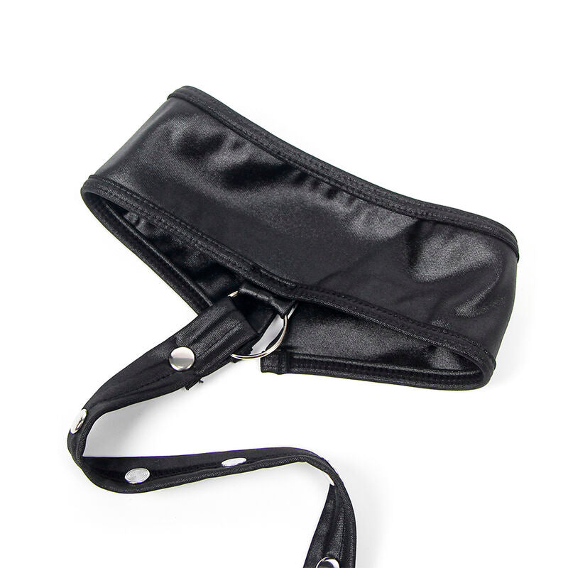 Subblime - 954406 vestito bondage in pelle nero s/m