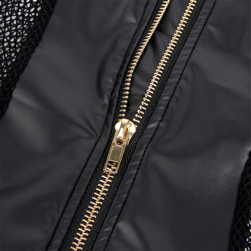 Subblime - 954451 abito sexy in rete pelle nero l/xl