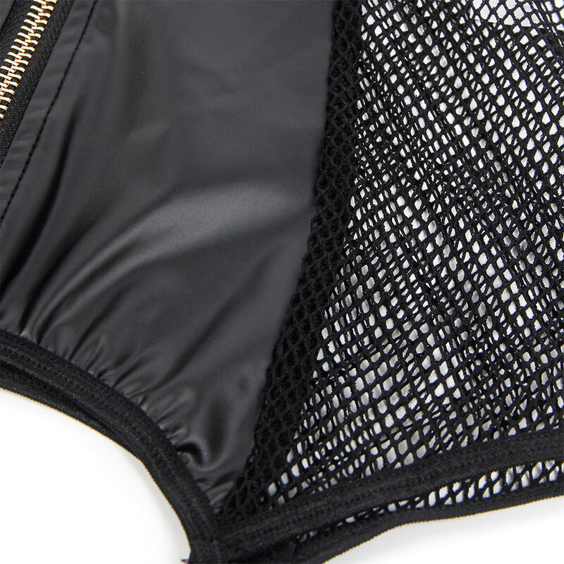 Subblime - 954451 abito sexy in rete pelle nero l/xl