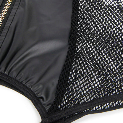 Subblime - 954451 abito sexy in rete pelle nero l/xl