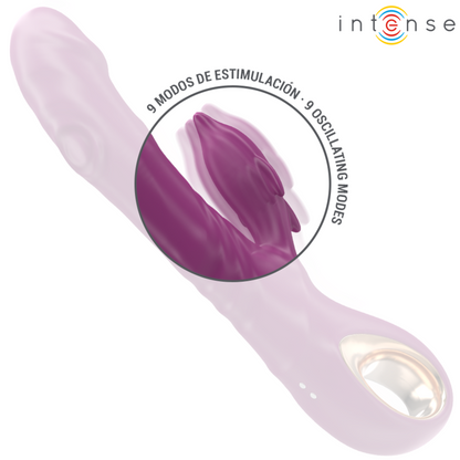 INTENSE - HALLE VIBRADOR MULTIFUNCIONAL CON LENGUA ESTIMULANTE PURPLE DOLPHIN