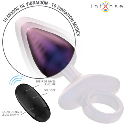 Vibratore Telecomandato Intense Michael Plug Anale Viola
