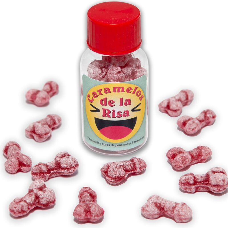 Diablo piquant - 12 bonbons drôles en forme de pénis fraise/cerise