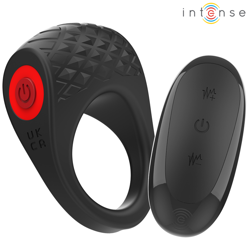 Intense - clover vibratore anello per pene 10 vibrazioni nero