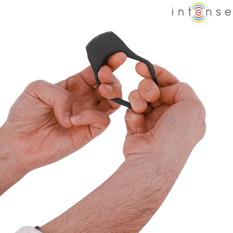 Intense - clover vibratore anello per pene 10 vibrazioni nero