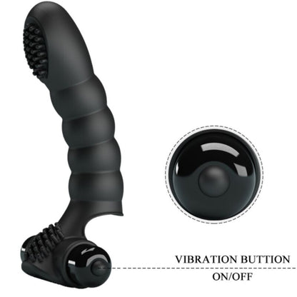 Pretty love - vibratore da dita alexander 10 vibrazioni nero