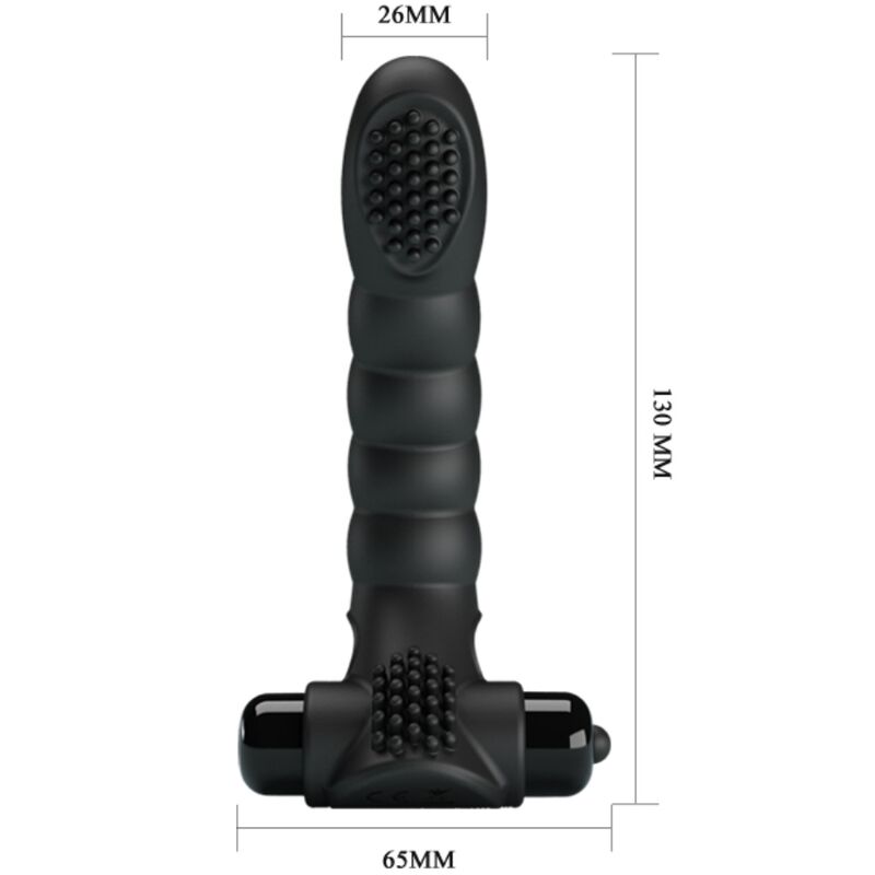 Pretty love - vibratore da dita alexander 10 vibrazioni nero