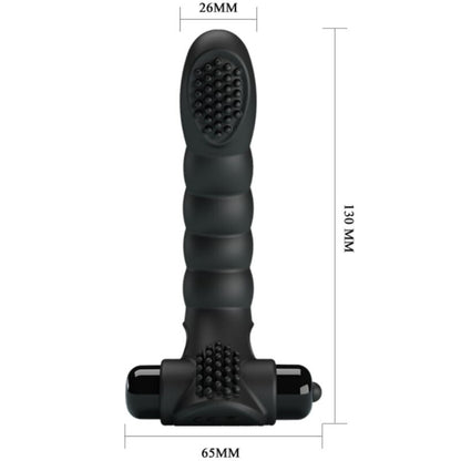 Pretty love - vibratore da dita alexander 10 vibrazioni nero
