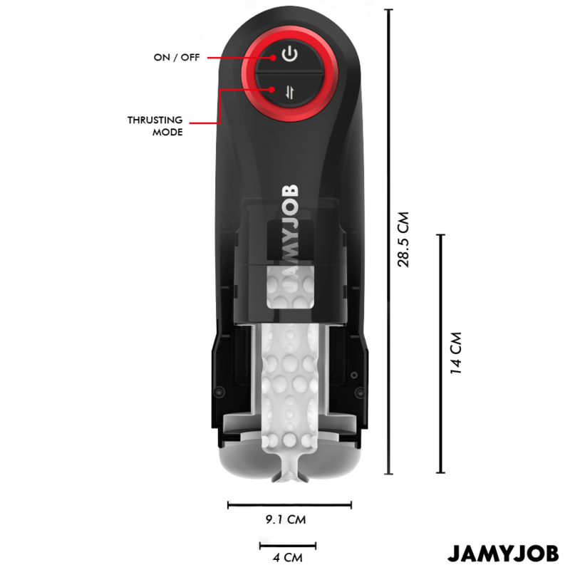 Masturbatori Uomo JamyJob Gravity Vaginale Nero